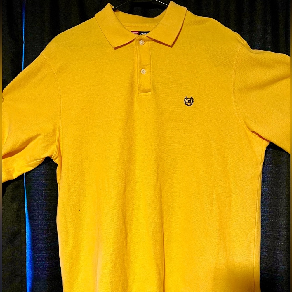 Chap’s collard yellow lightweight sweater, Men’s large, great condition